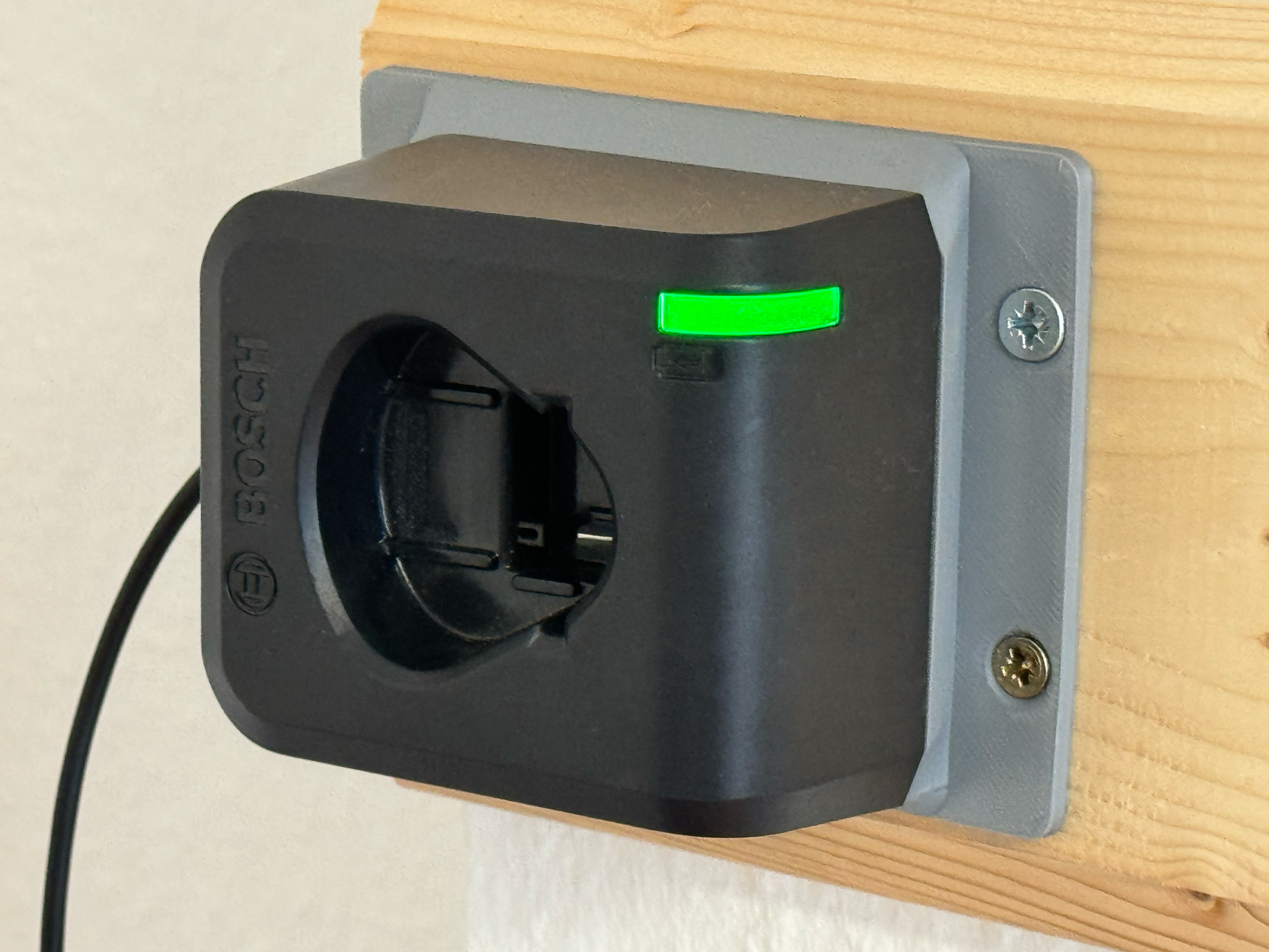 Wall Mount for Bosch GAL 12V-20 Battery Charger 3D model thumbnail