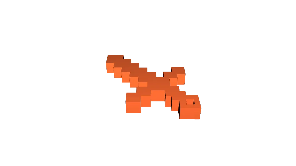 Minecraft sword by Hi | Download free STL model | Printables.com