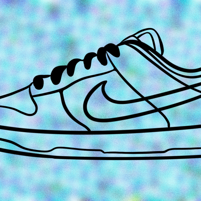 nike dunk low drawing
