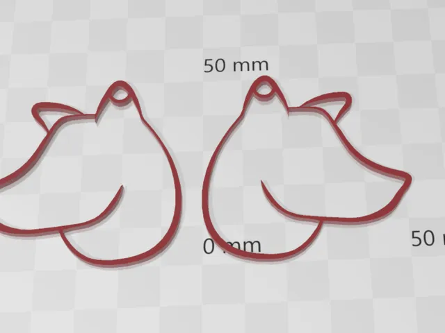 Cute elegant dog earrings
