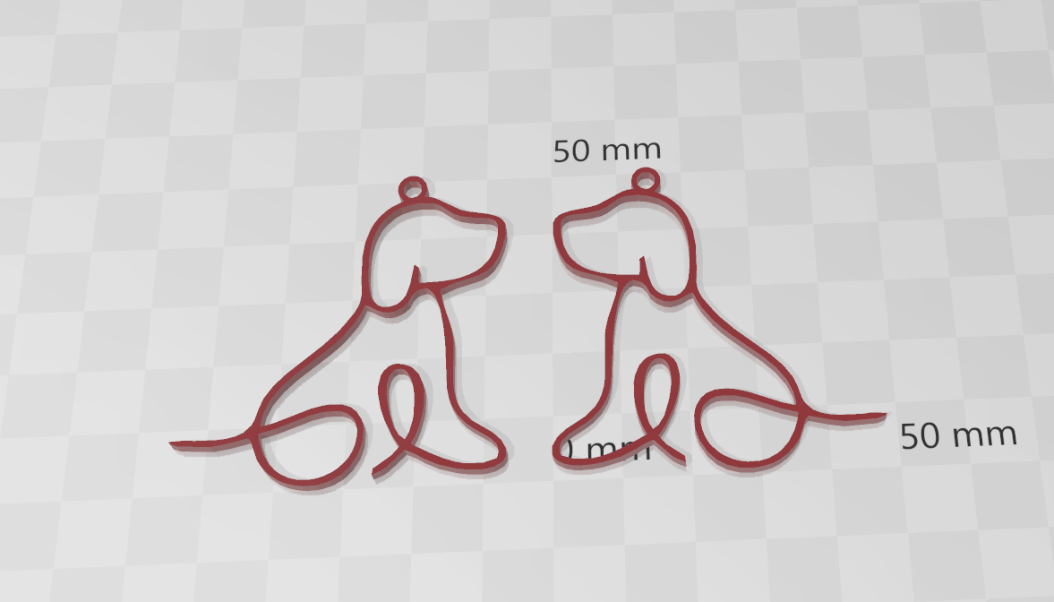 Cute elegant dog earrings.
