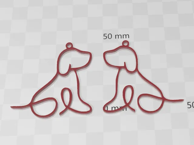 Cute elegant dog earrings.