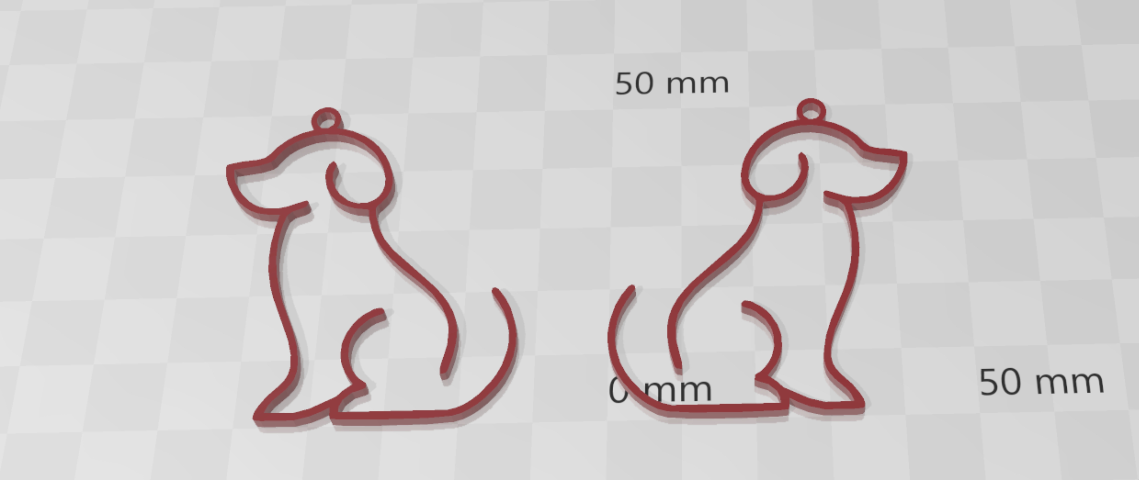Cute elegant dog earrings