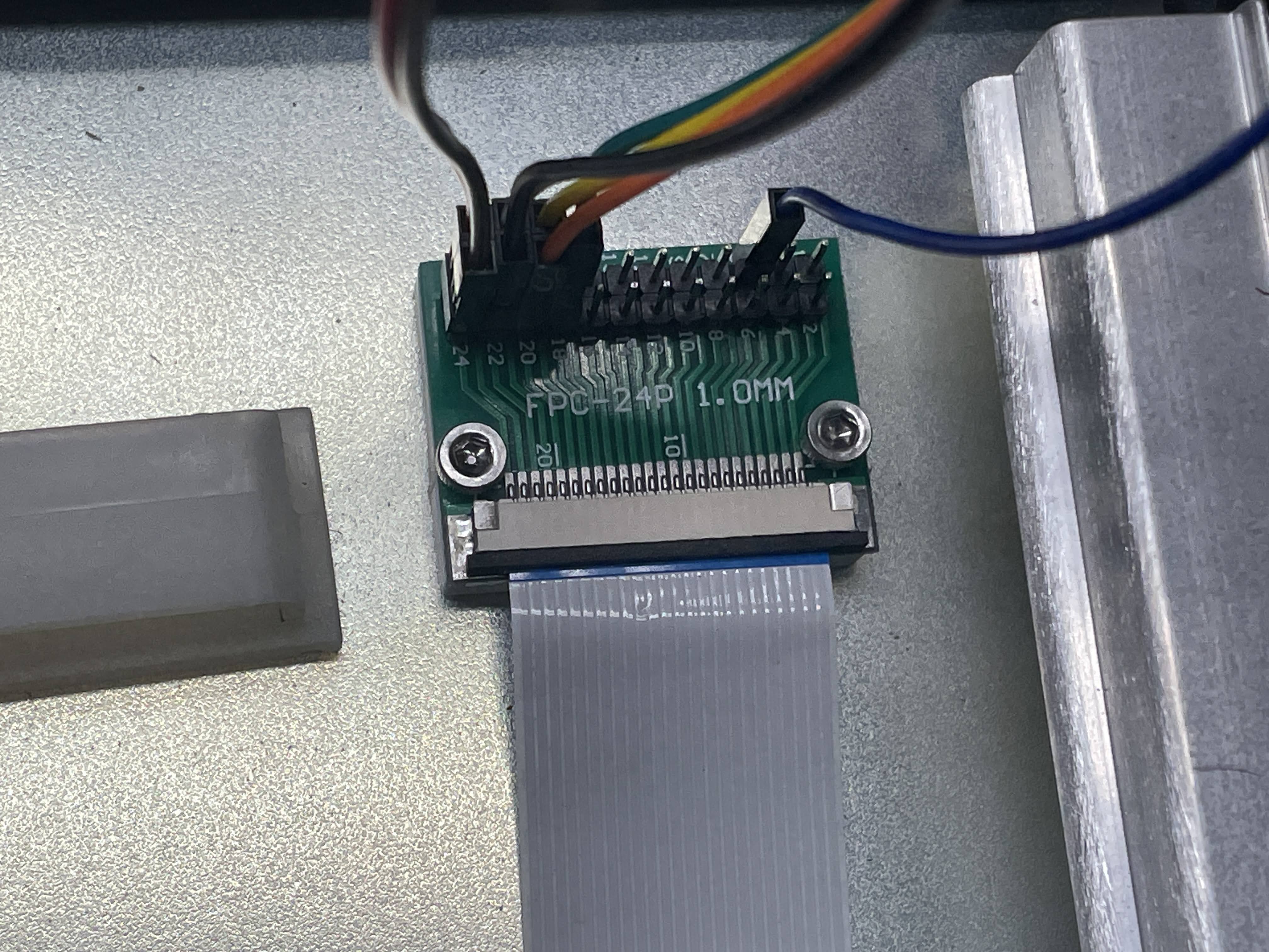 Flat cable breakout mount- front panel adapter for Siemens IPC industrial computer case (SIMATIC IPC547G)