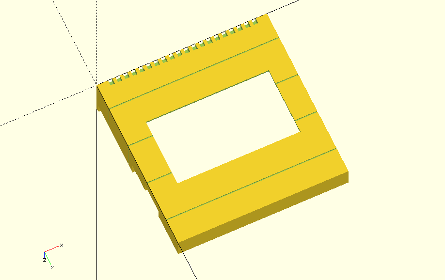 Top of Case for ZX PicoMD Sinclair ZX Spectrum Microdrive Hardware Emulator with 2.4" OLED Display.
