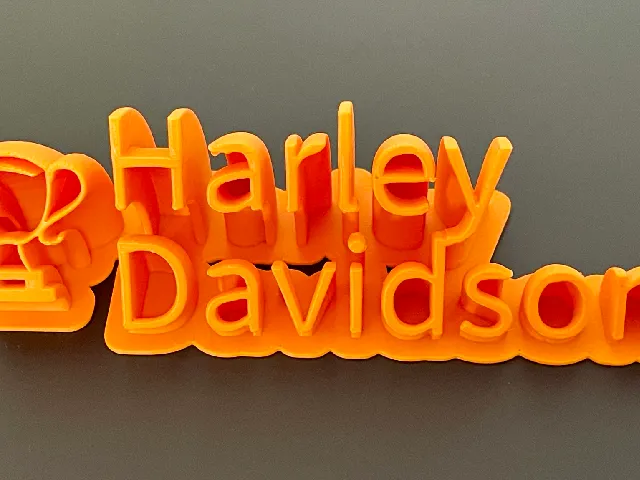 Harley davidson text3D