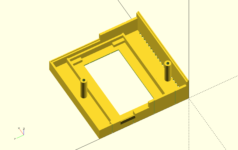 Top of Case for ZX PicoMD Sinclair ZX Spectrum Microdrive Hardware Emulator with 2.4" OLED Display.