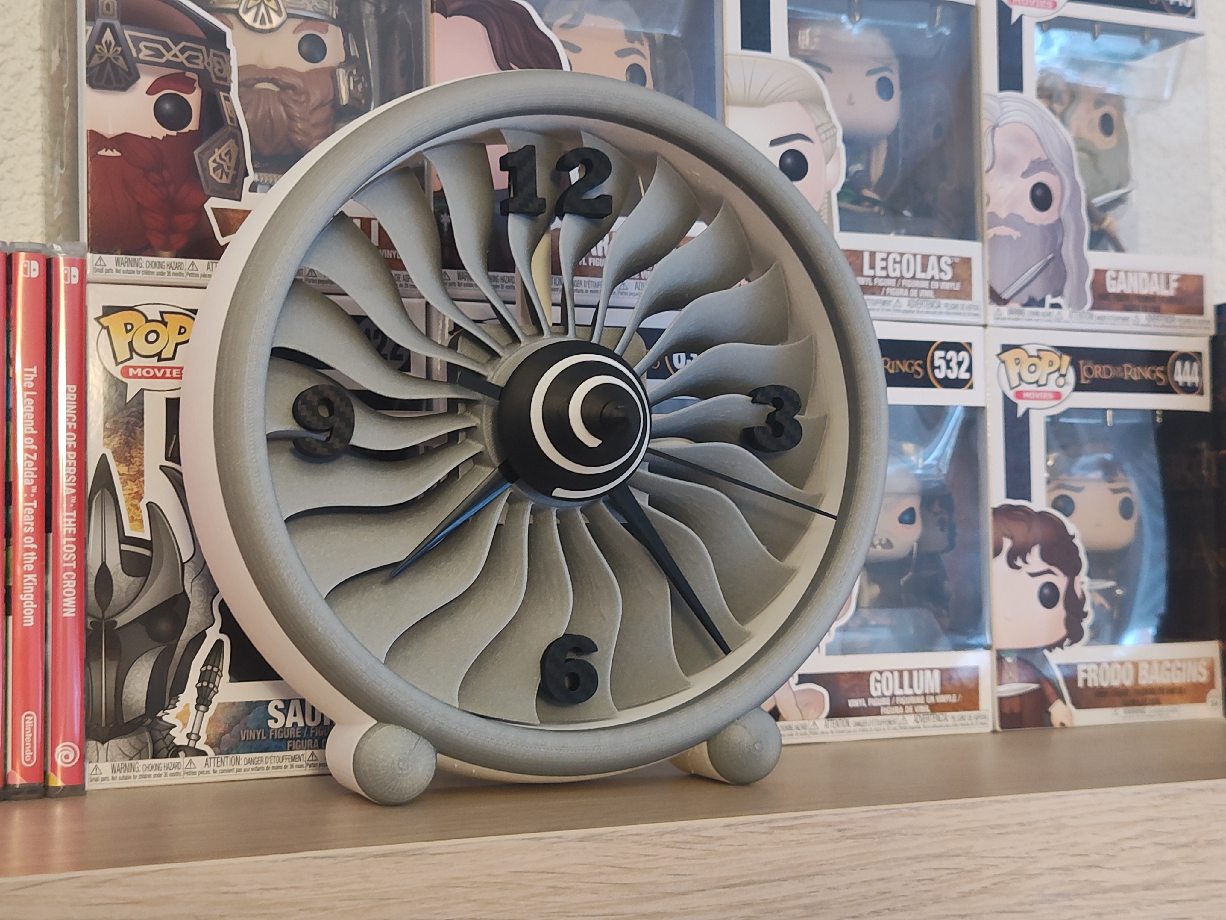Jet Engine Clock