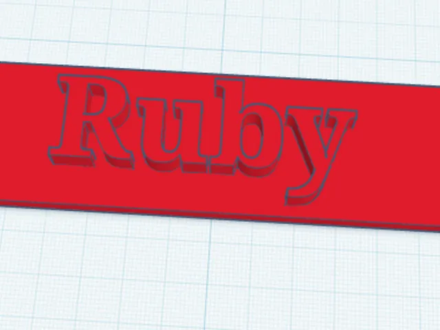 name tag Ruby