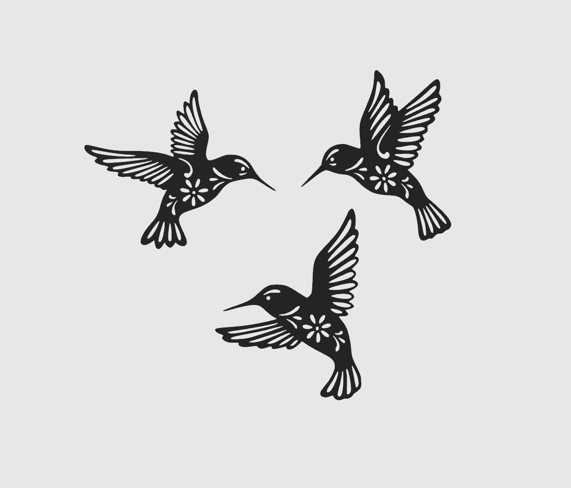 Hummingbirds - wall art