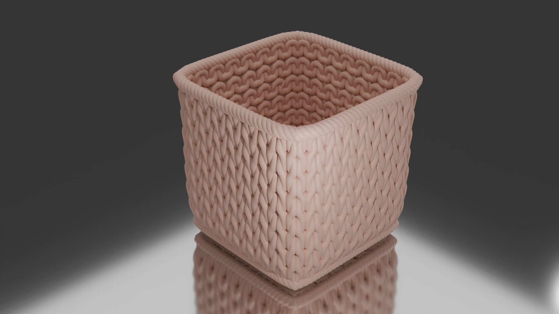 Knitted basket