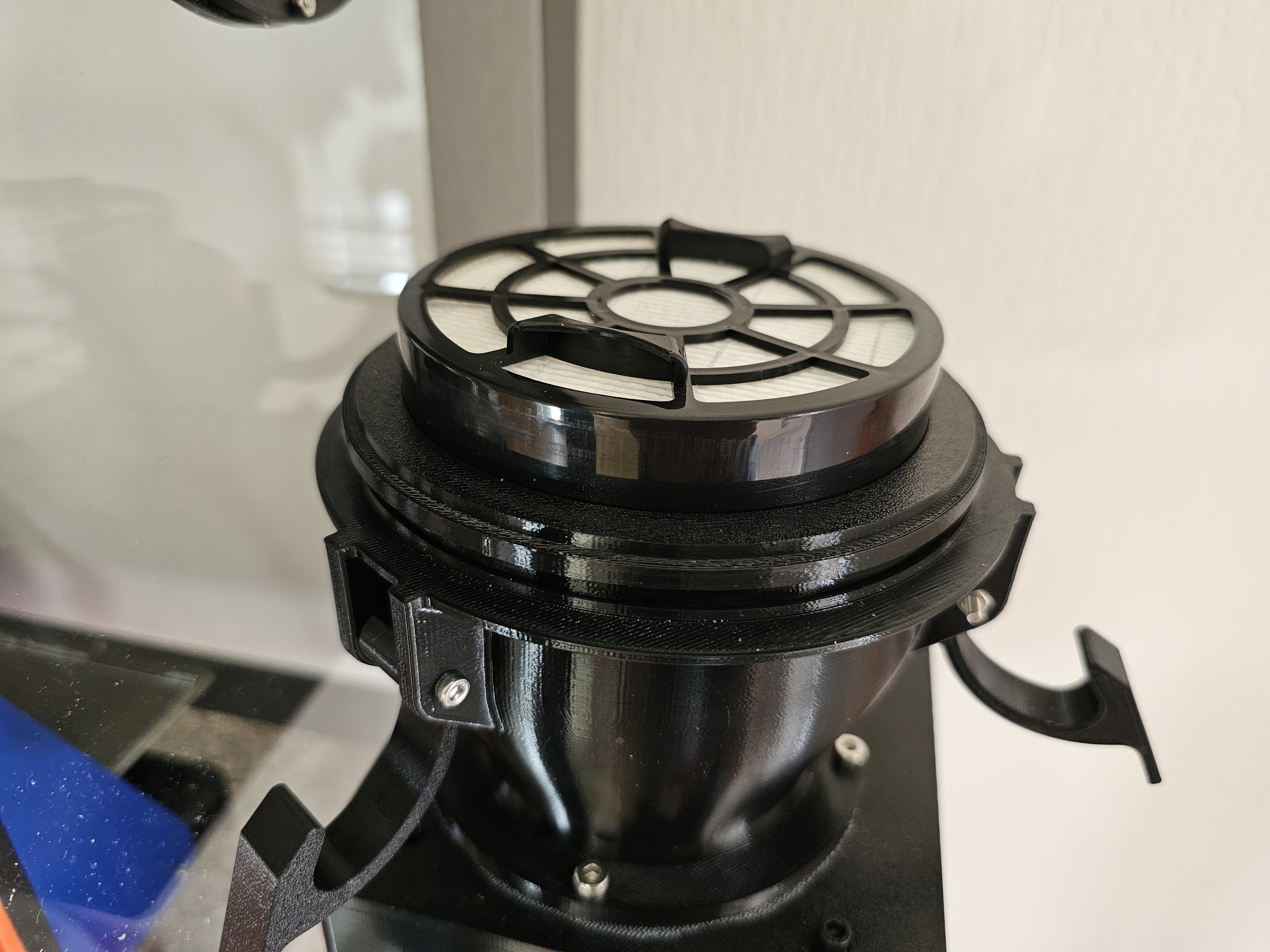 Adapter Rings for Rowenta Swift Power Cyclonic HEPA Filter for Ultimate 3D Printer Enclosure Filter V2 Model