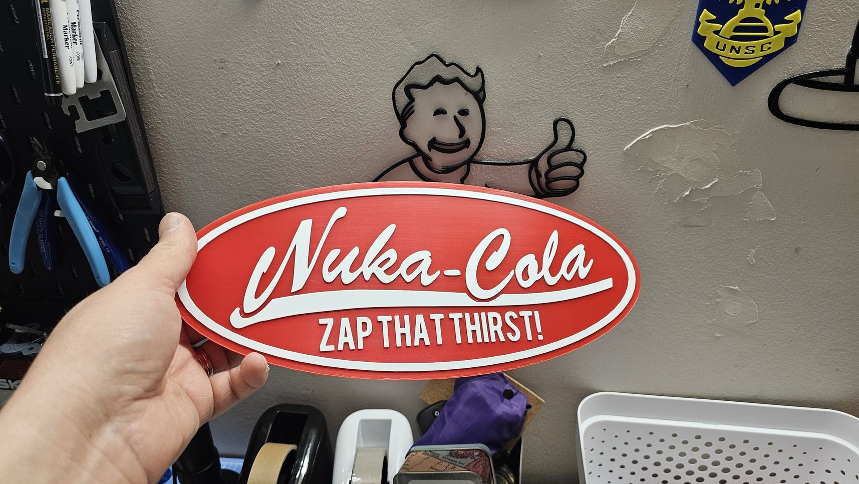 Nuka Cola oval wall sign by This Noise | Download free STL model ...