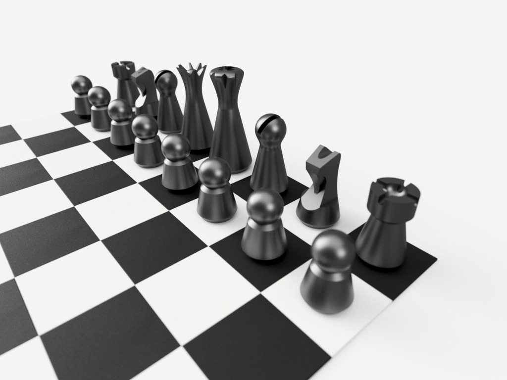 Minimal Look Chess Set by FunFunBoy | Download free STL model ...