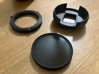 Experimental - Rear 55mm filter for Nikon F lens