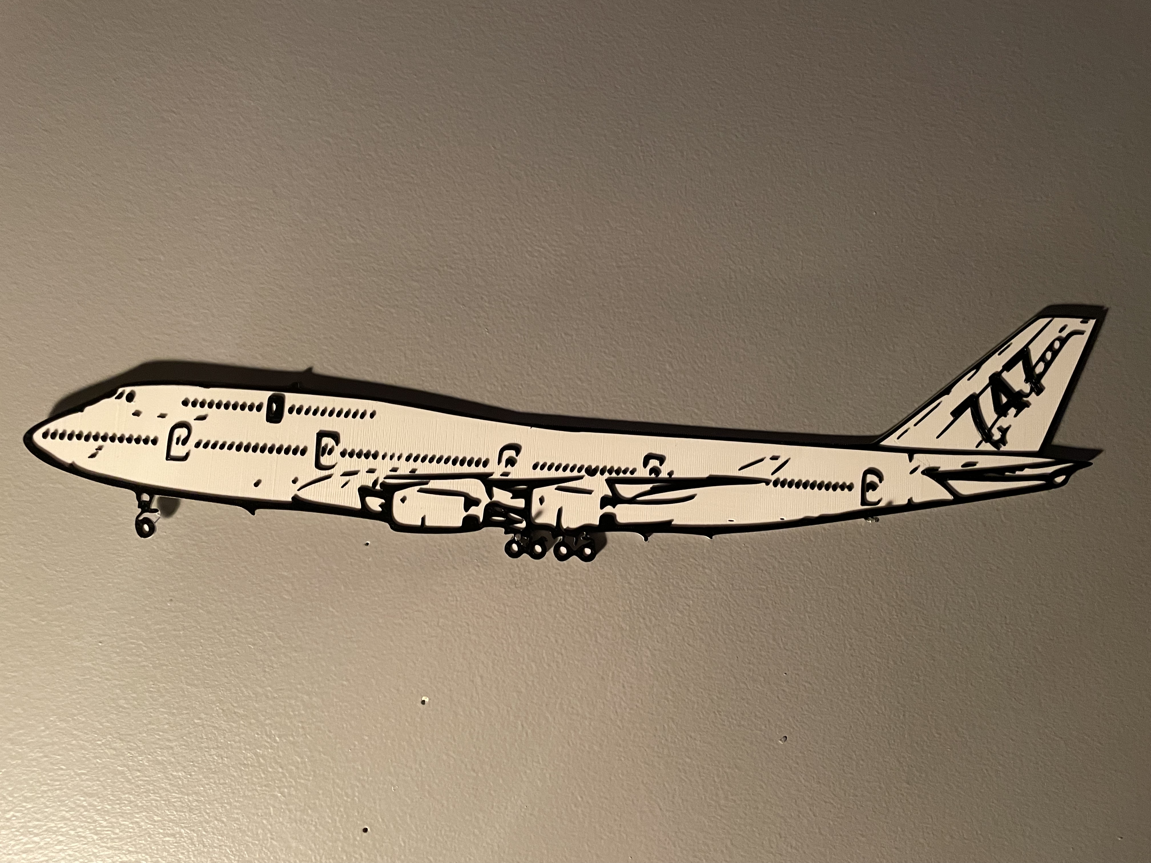 Queen of the skies Boeing 747 wall art