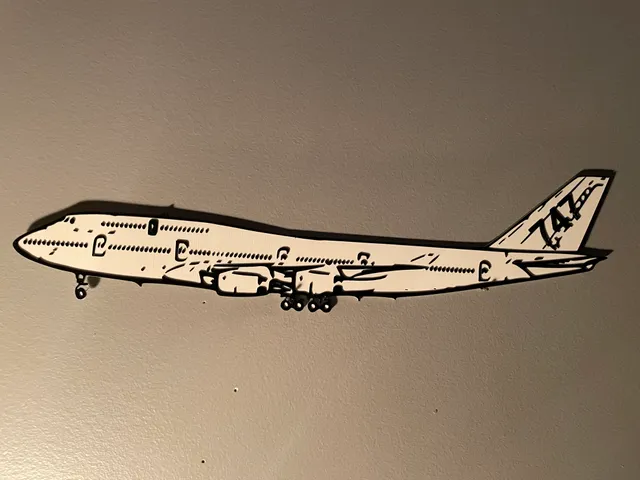 Queen of the skies Boeing 747 wall art