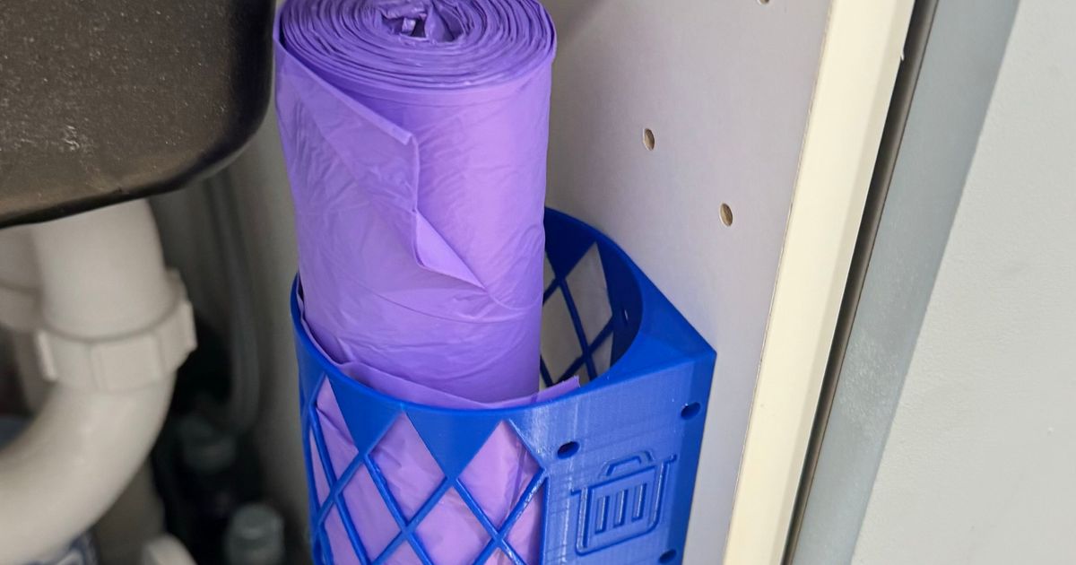Bin Liner Holder for IKEA by AsinAU Download free STL model