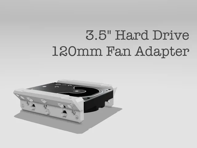 3.5" Hard Drive 120mm Fan Slot Adapter