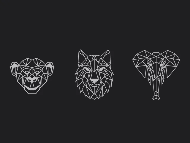 Geometric Animal Wall Art