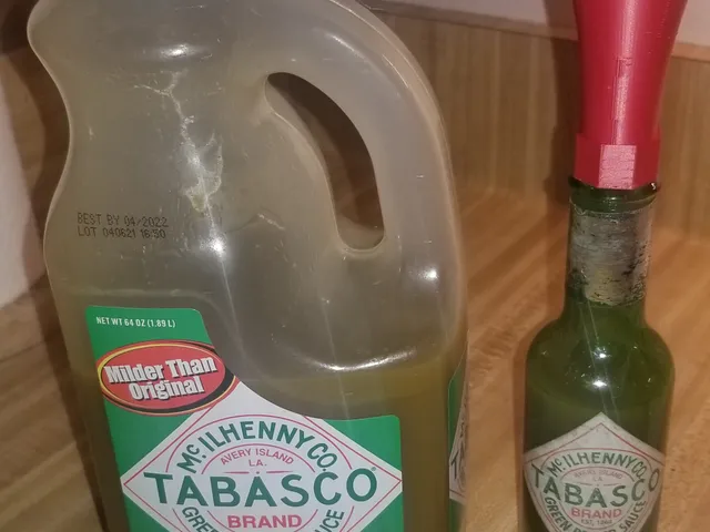148 & 60 ml Tabasco Bottle Refill Funnel