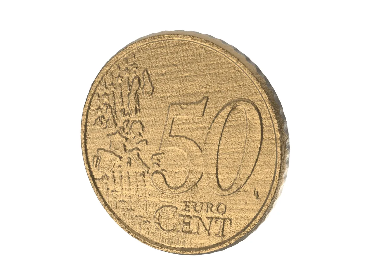 50 Euro-Cent Coin 3D Scan by EngGraph | Download free STL model |  Printables.com