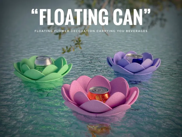 Flower Shaped Floating Can for Pool — foto autora