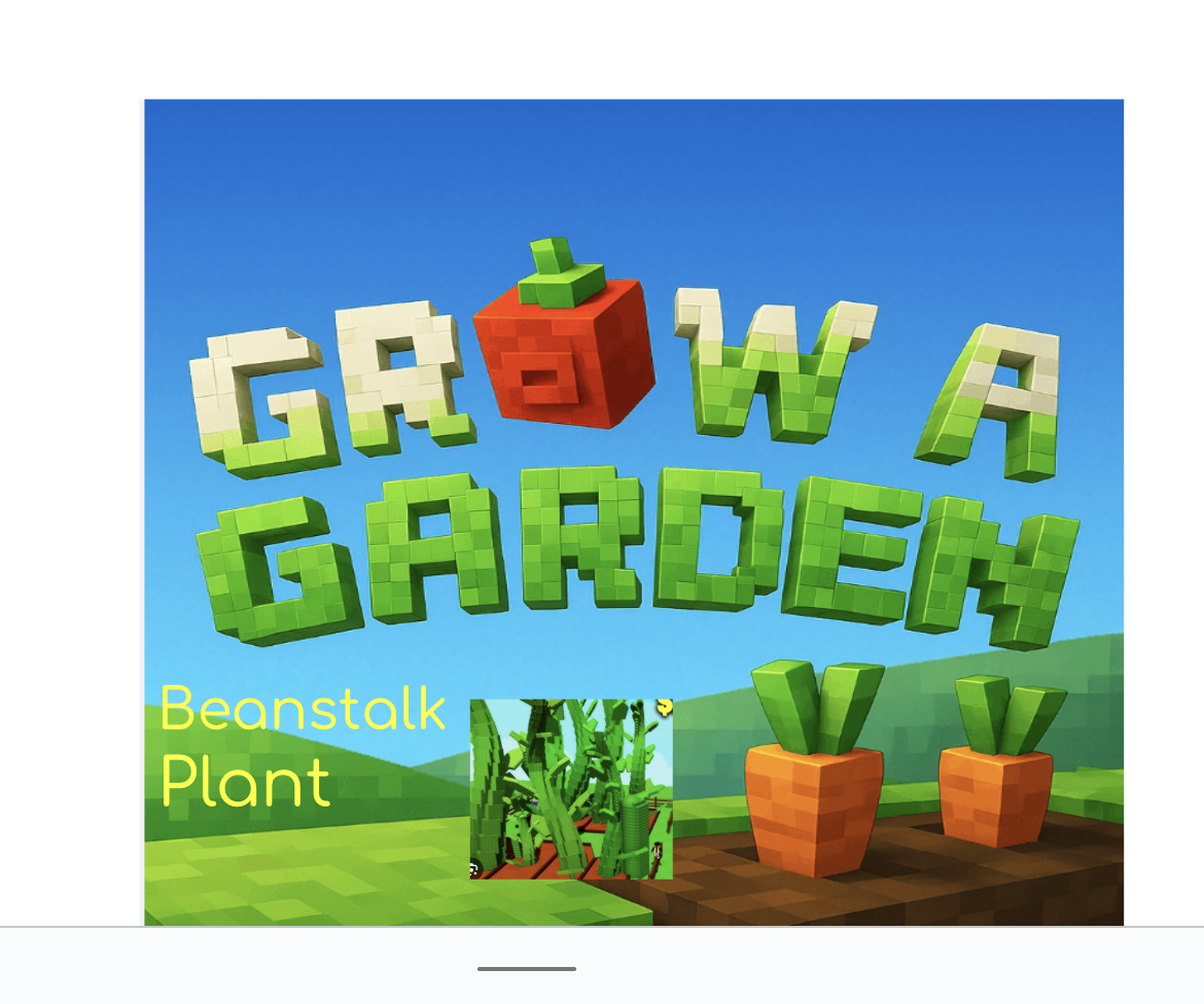 Grow a Garden Beanstalk plant