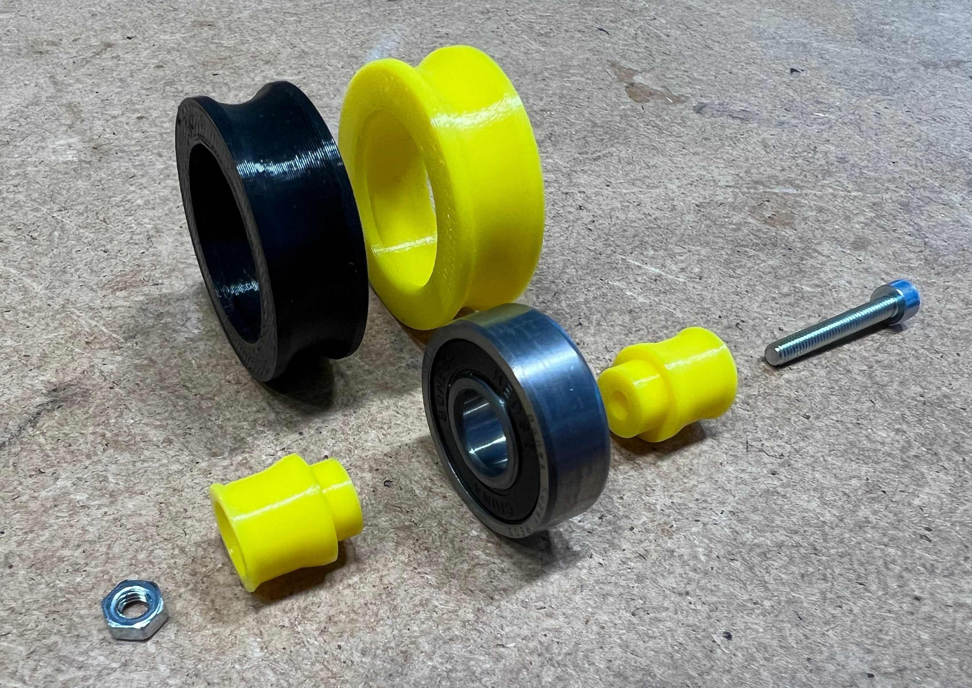 wheels for lack enclosure-super silent mod