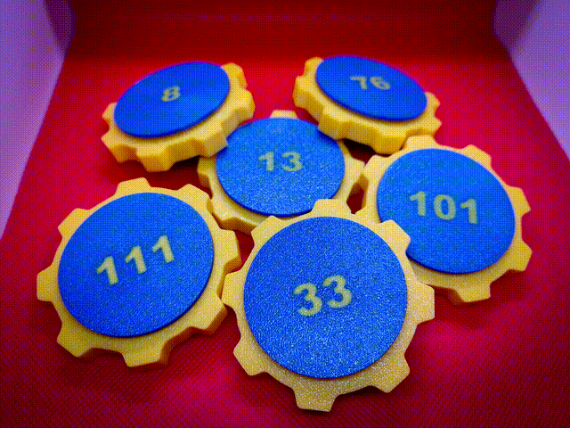 Fallout Vault Number Fidget Toys