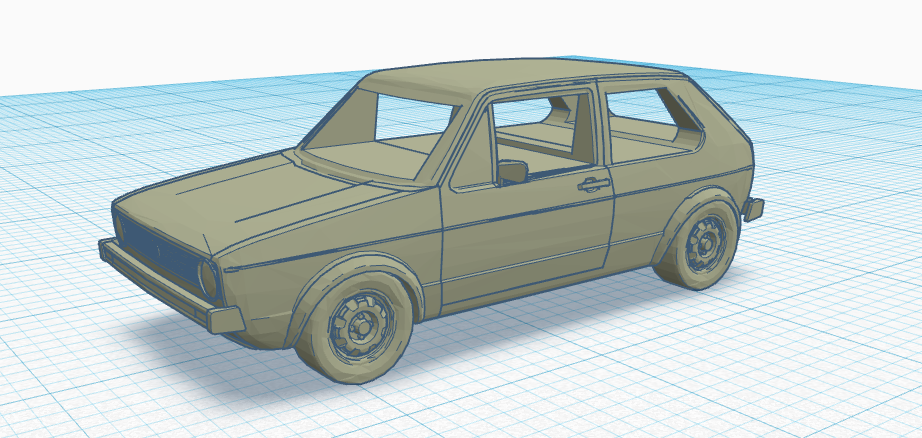 Golf 1 TT scale (1:120)
