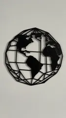 Earth Polygon Wall Art