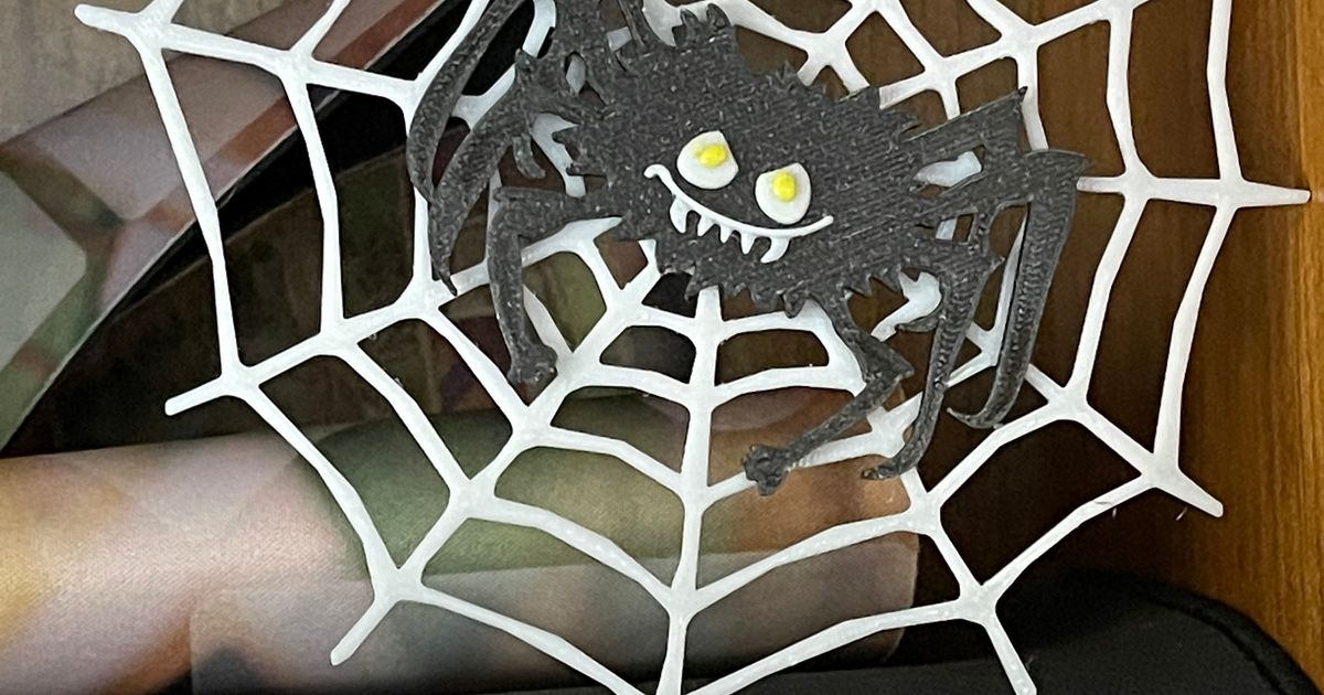 Improved Fuzzy Halloween Spider By Fuchsr | Download Free STL Model ...