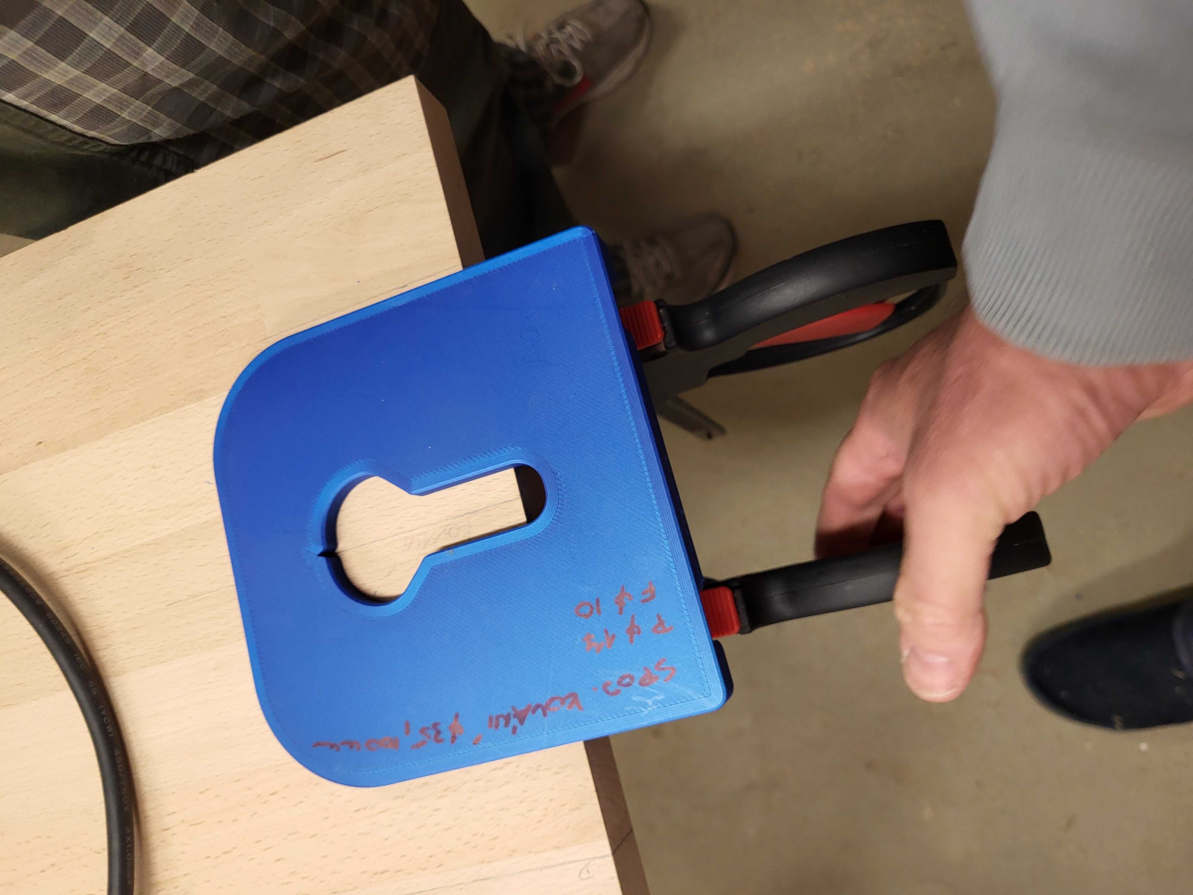 Router jig - Desk 100mm joinery slot + Bosch track clamps mounting points