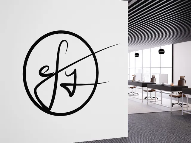 Wall Art Geometric | Handwritting Name Circle Frame