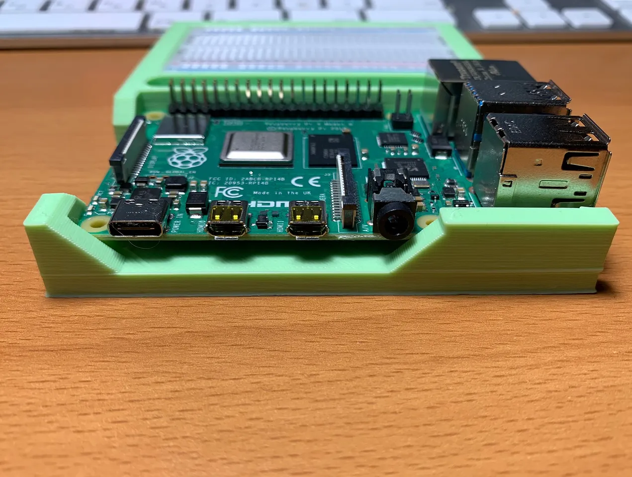 A bumper for the Raspberry Pi 4 with a proto board by ...
