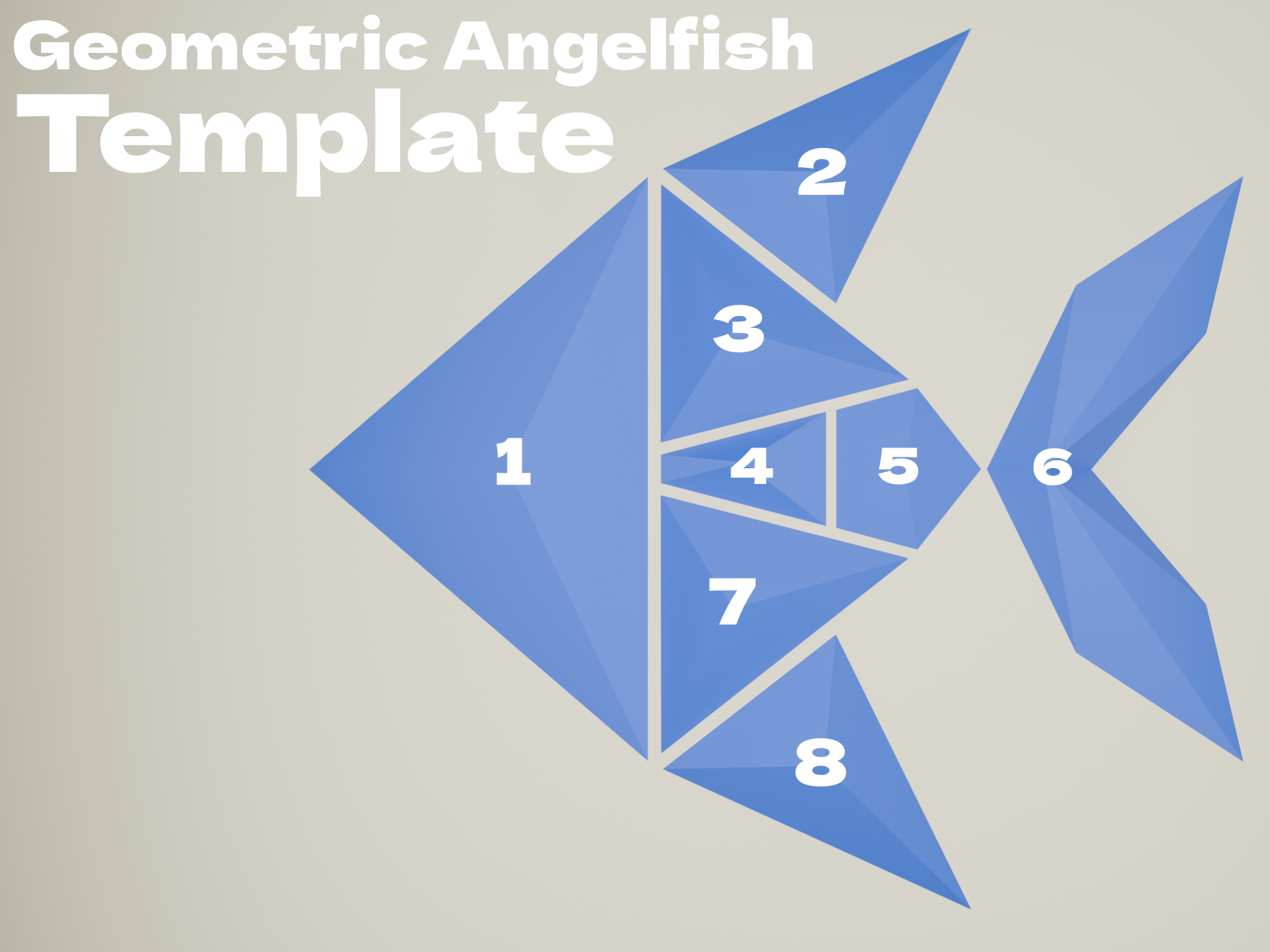 Printable Angel Fish Pattern Geometric Angelfish - 3D Wall Art by 3DPrintHub | Download free STL ...