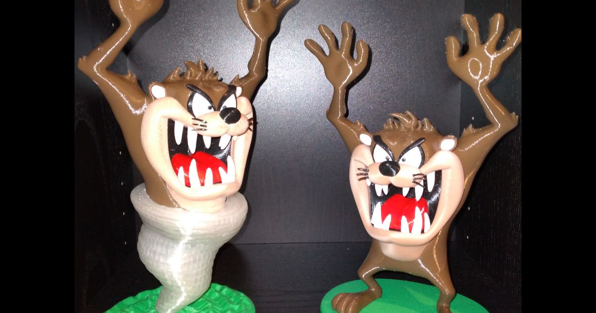 Tazmanian Devil - Full by reddadsteve | Download free STL model ...