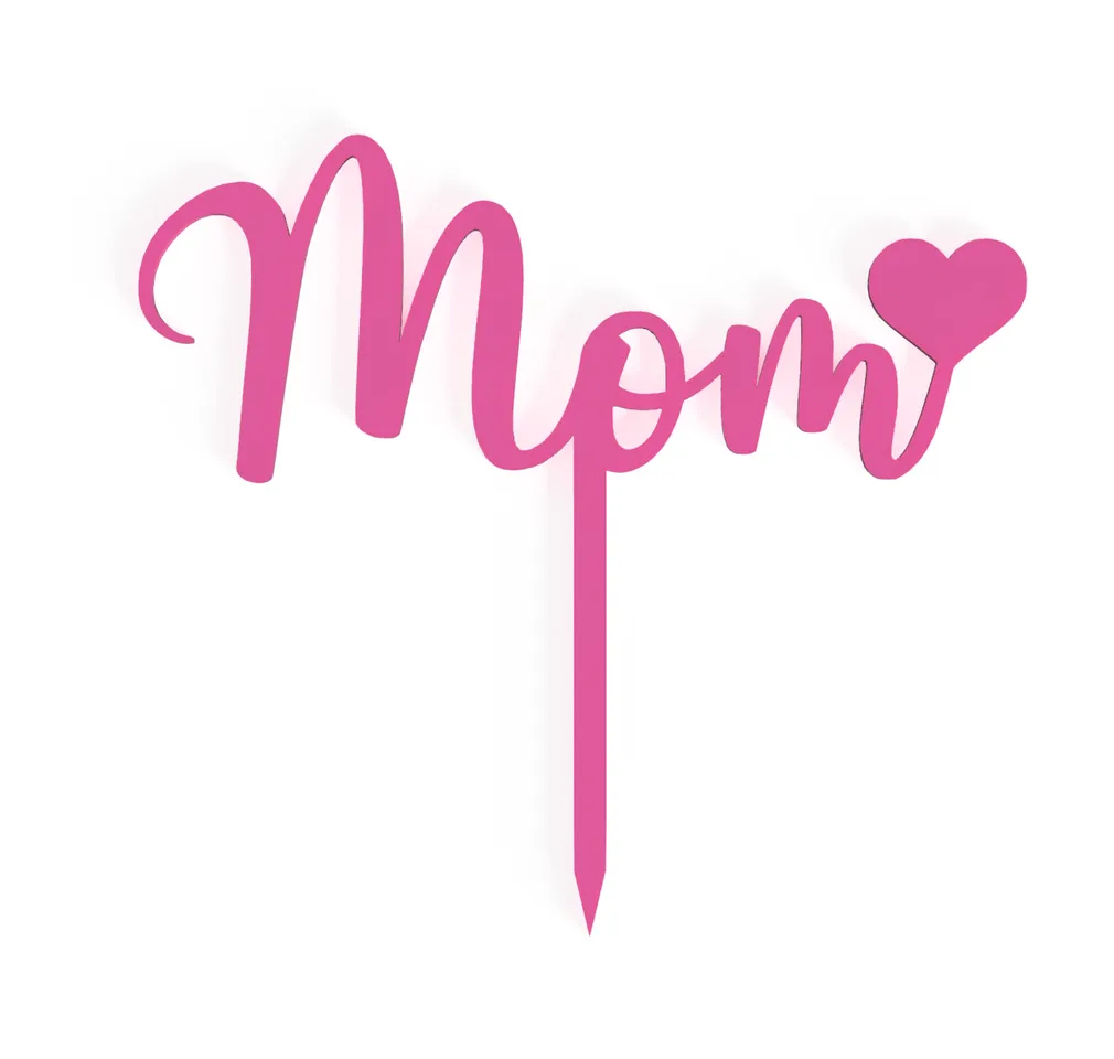 MOM CAKE TOPPER by Emilia | Download free STL model | Printables.com