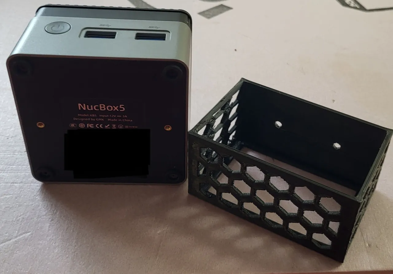 GMKtek NucBox5 mount by hugabaloo | Download free STL model 