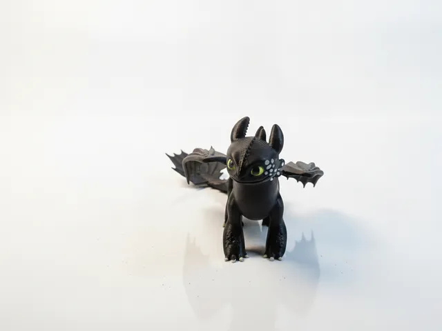 Toothless Dragon Figurine Cartoons 3D Printable