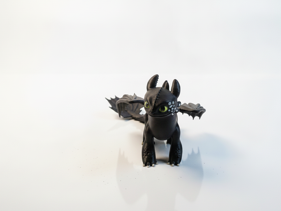 Toothless Dragon Figurine Cartoons 3D Printable