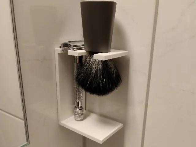 Safety Razor & Brush Stand / Wallmount