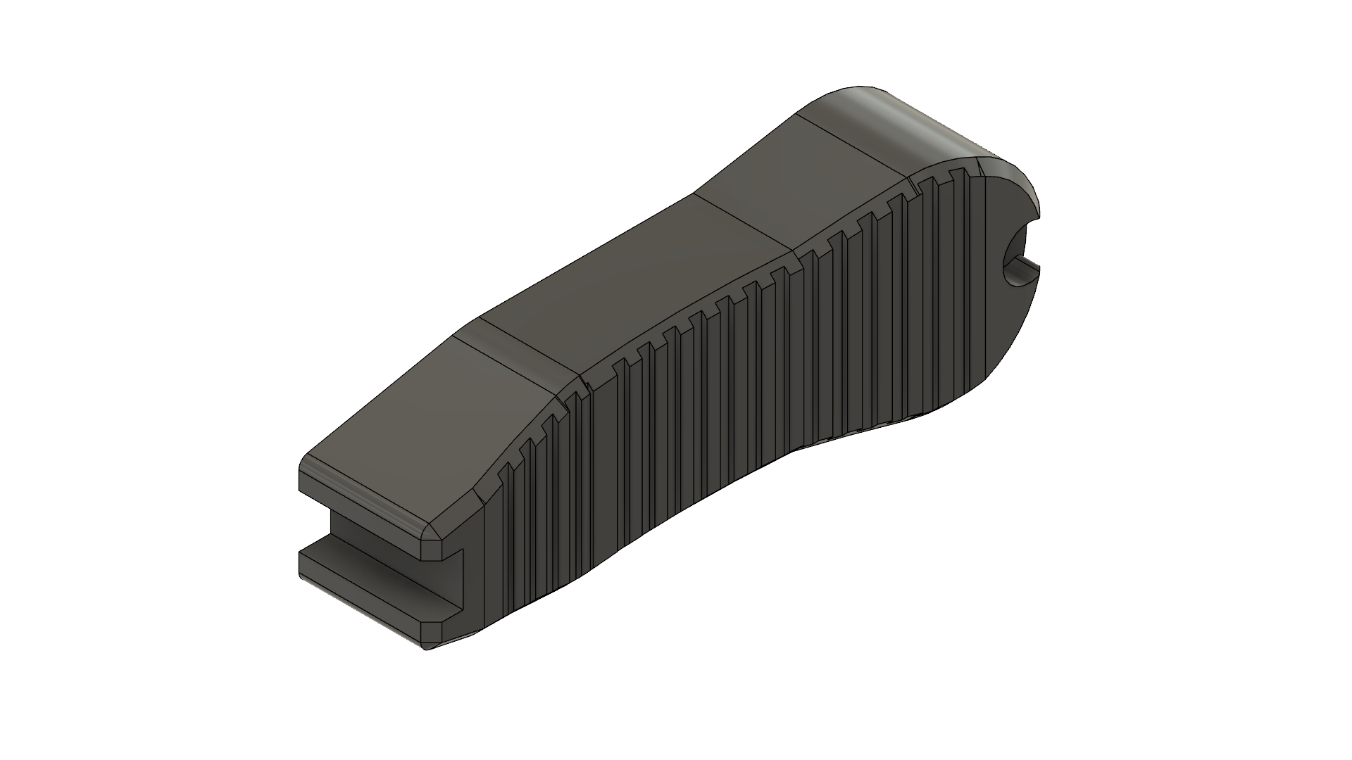Thick Buttplate for Gryphon Standard Battery Stock 3D model thumbnail