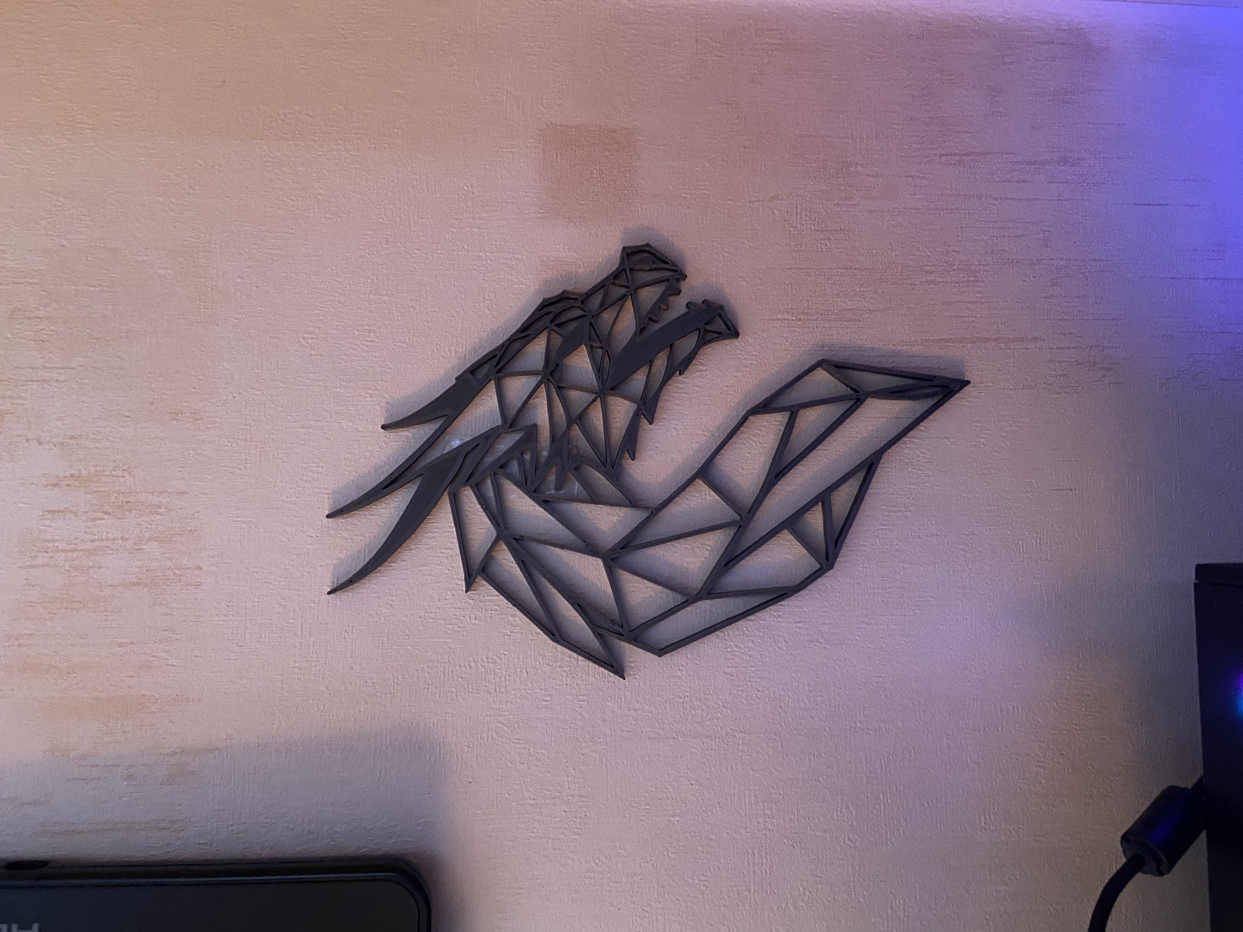 Dragon - geometrical wall art