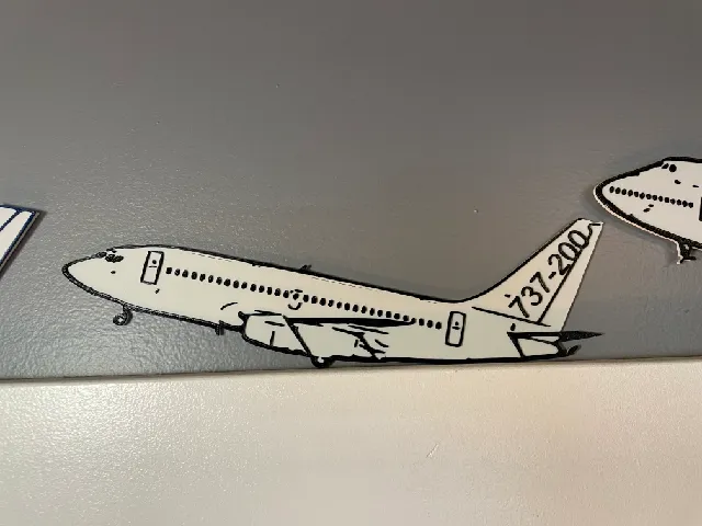 Boeing 737-200 wall art