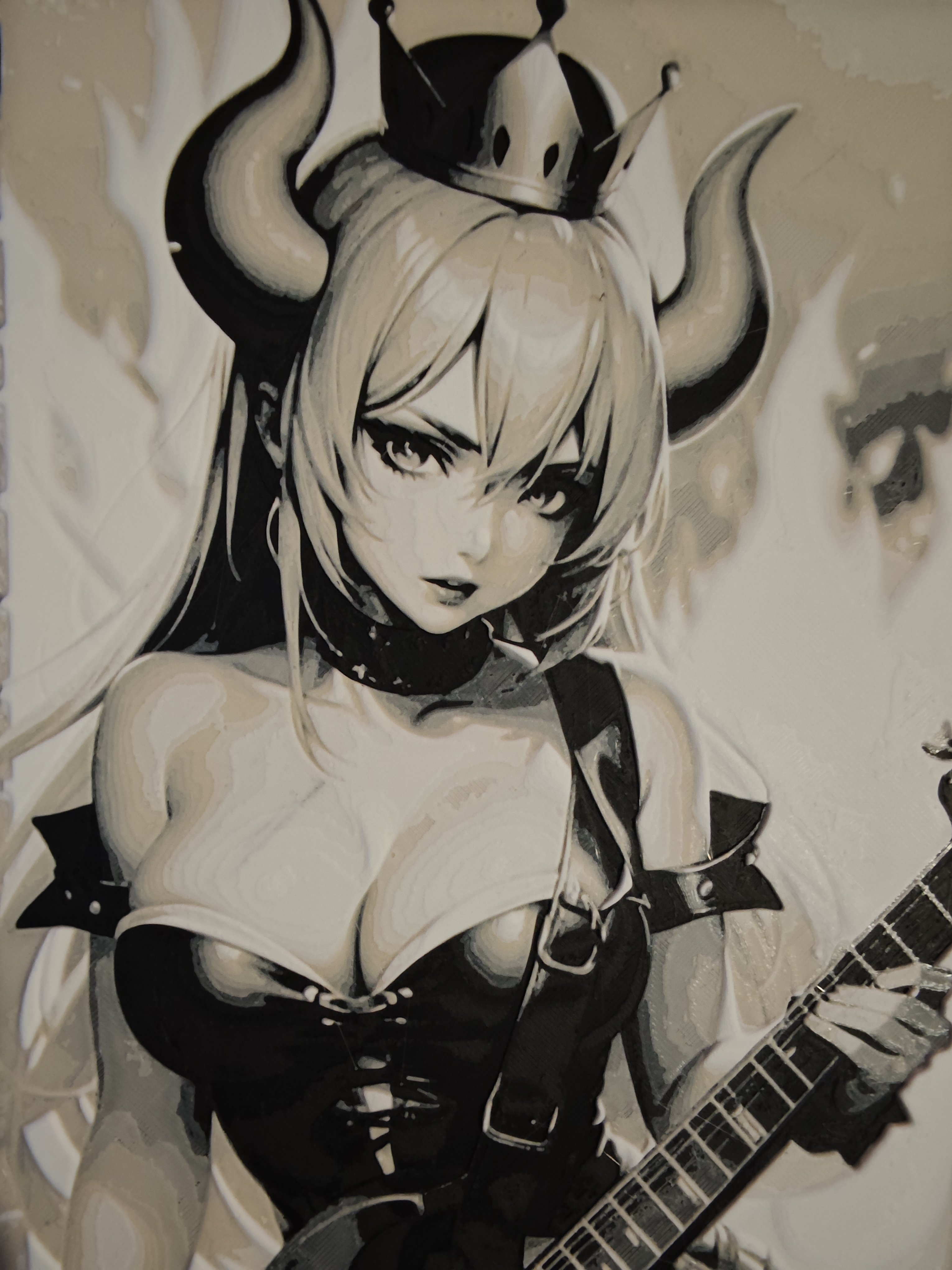 Bowsette Super Mario HueForge
