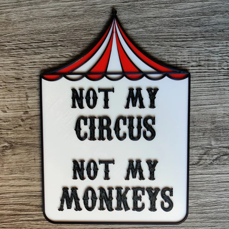 Tumbler - TIK TOK VIRAL! - Not My Circus, Not My Monkeys – Black