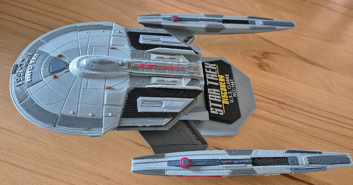 Star Trek Ship U.S.S. CLARKE by Hogger | Download free STL model ...
