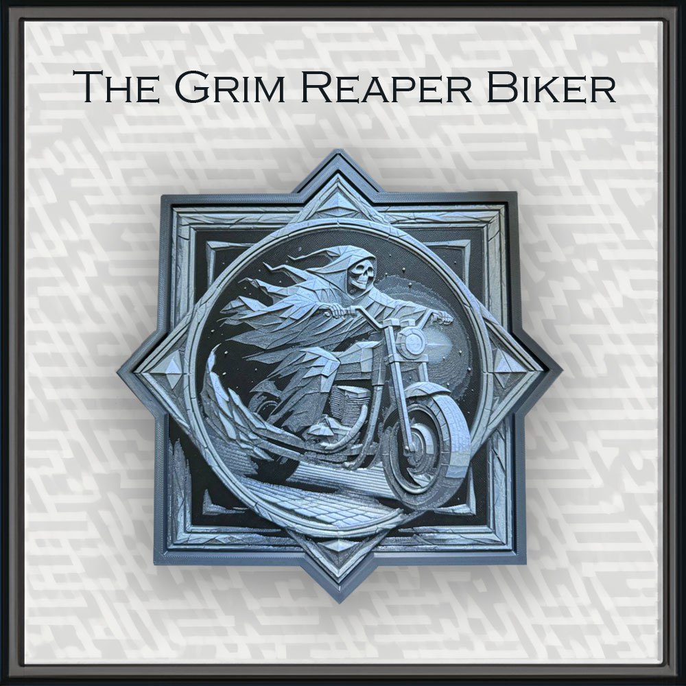 The Grim Reaper Biker by Don Matis | Download free STL model ...